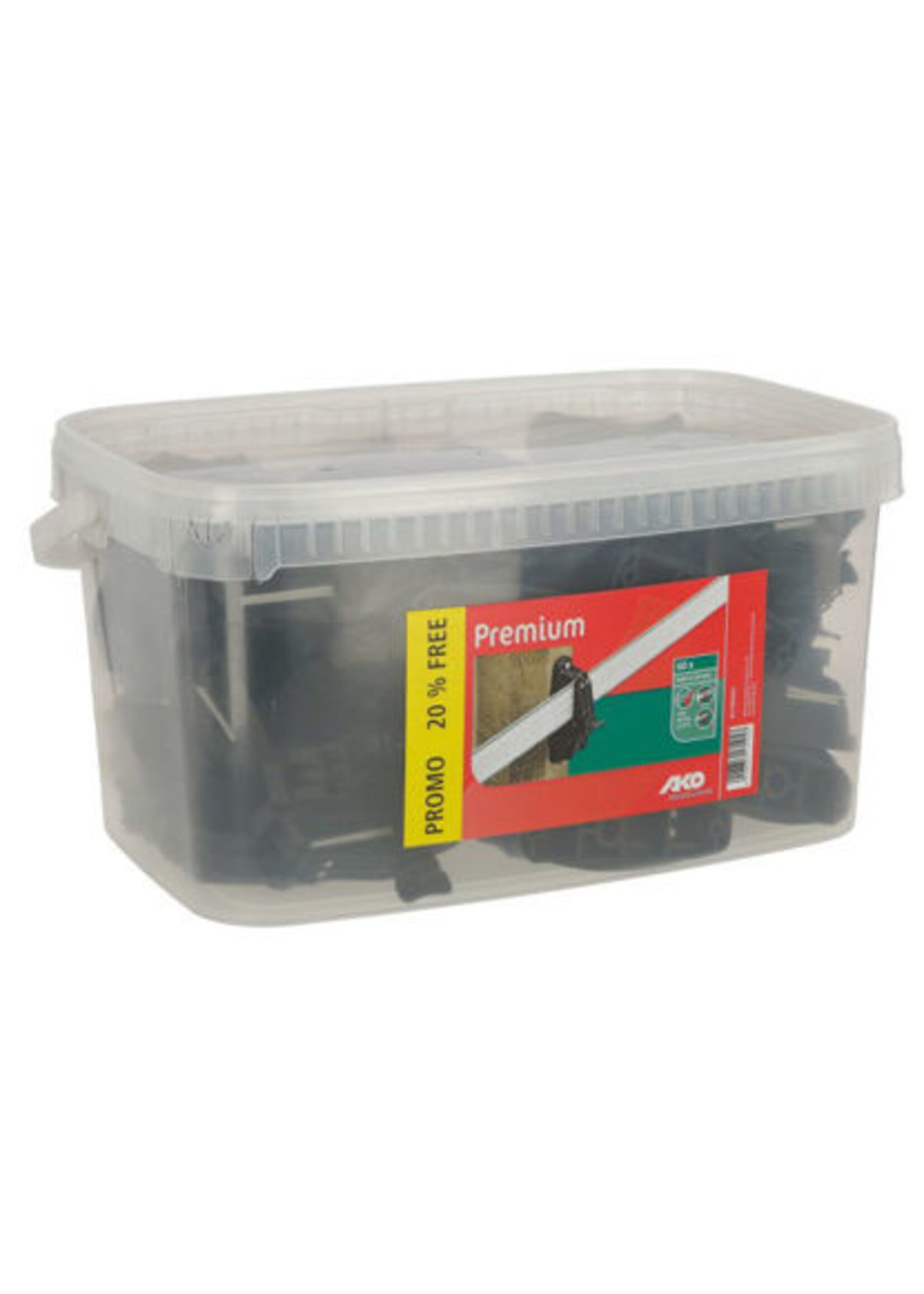 AKO Afrastering AKO Lintisolator Premium met rubber (emmer 60 st)