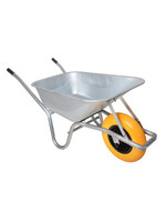 Kruiwagen MM 80L VERZINKTE bak, verz. ond. (ged.) +NML wiel