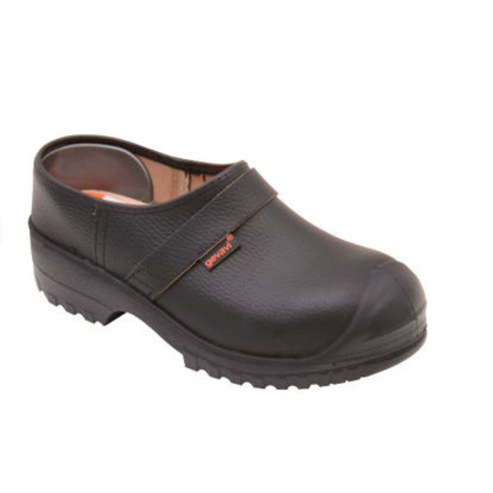 Gevavi Schoenklomp Gevavi 1230 PU-zool st.neus zwart-38