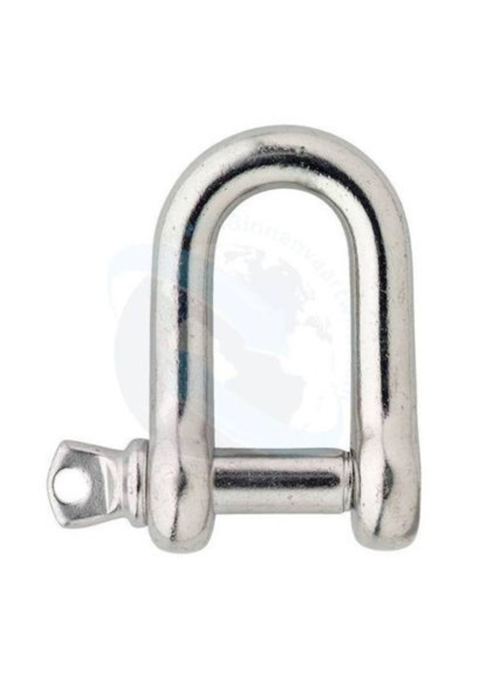 D-sluiting -RVS-, 5mm (3/16)  (per 2 stuks gelabeld)