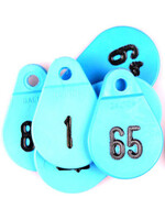 Akroh Halsplaatje blauw no.1t/m150 set á 25 stuks