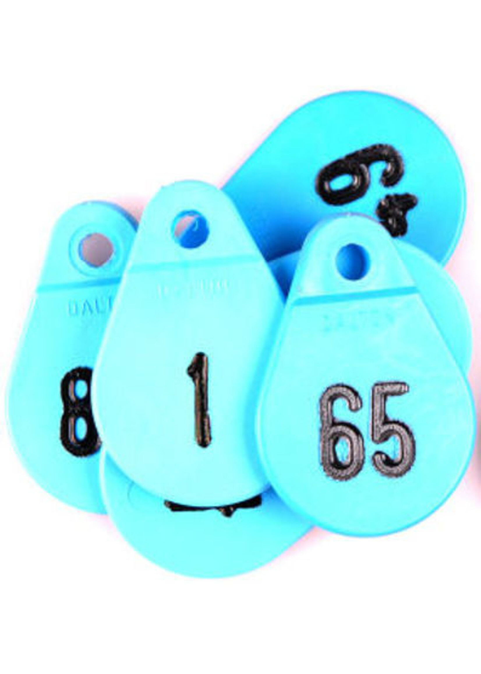 Akroh Halsplaatje blauw no.1t/m150 set á 25 stuks