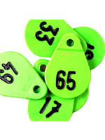Akroh Halsplaatje groen no.1t/m150 set á 25 stuks