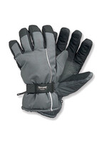 Skihandschoen grijs/zwart -L
