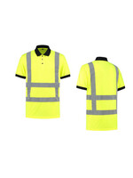 Polo-Shirt High Visibility RWS FluoGeel maat L