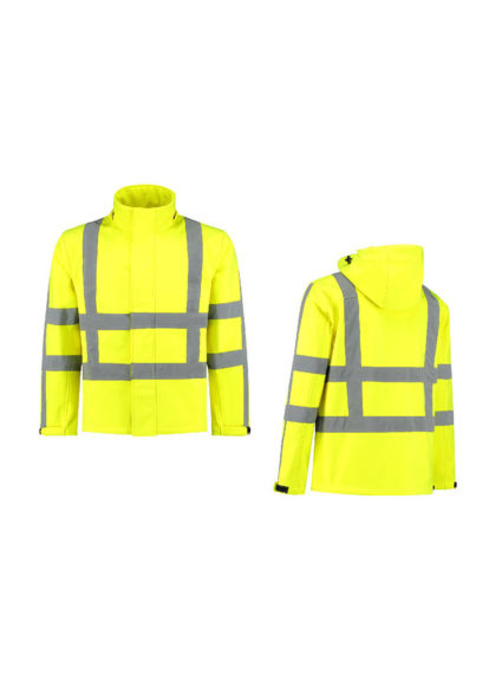 MM Softshelljack High Visibility RWS FluoGeel maat XS t/m 4XL
