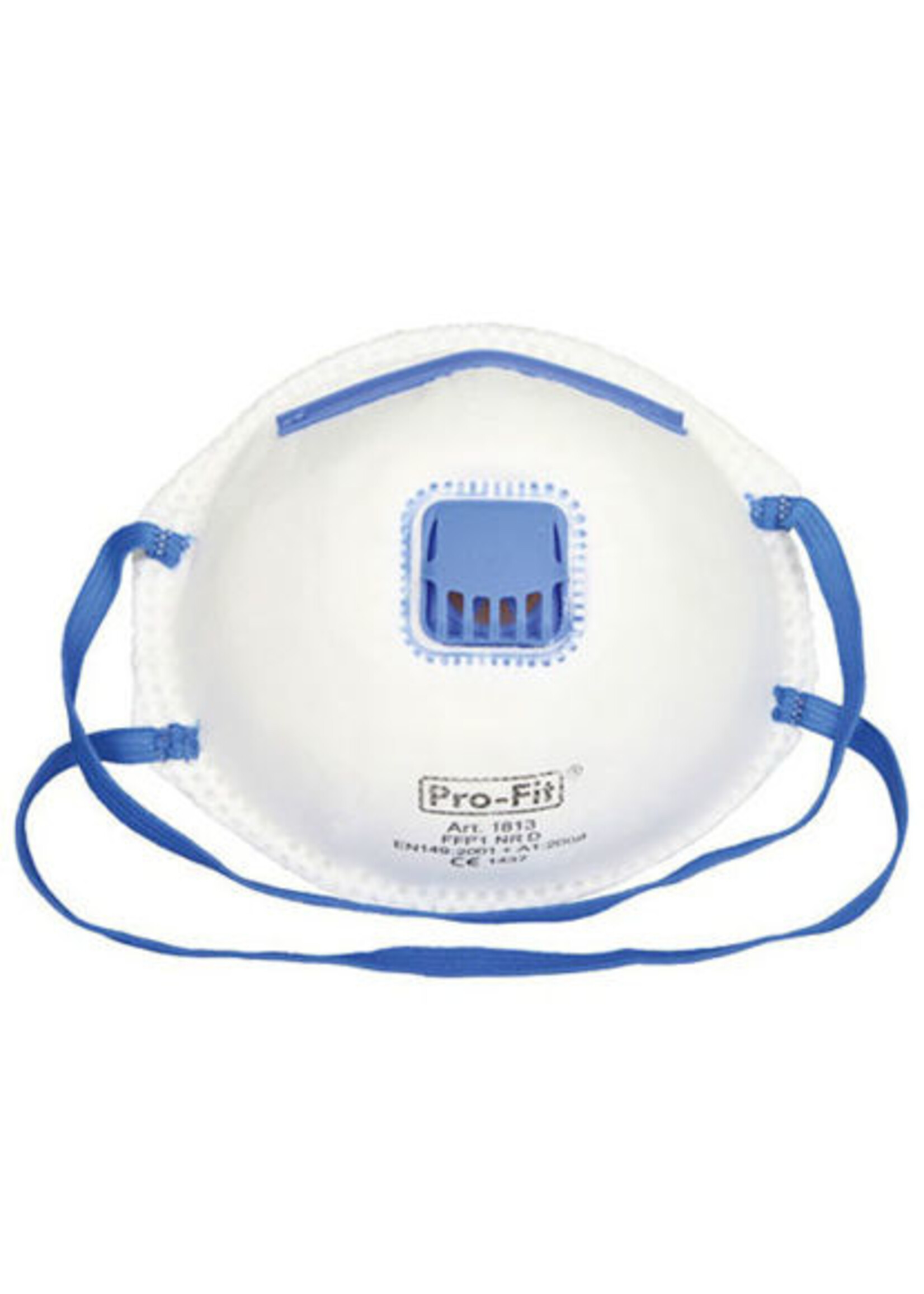 Stofmasker met ventiel, onschadelijk Fijnstof FFP1  à 3st.