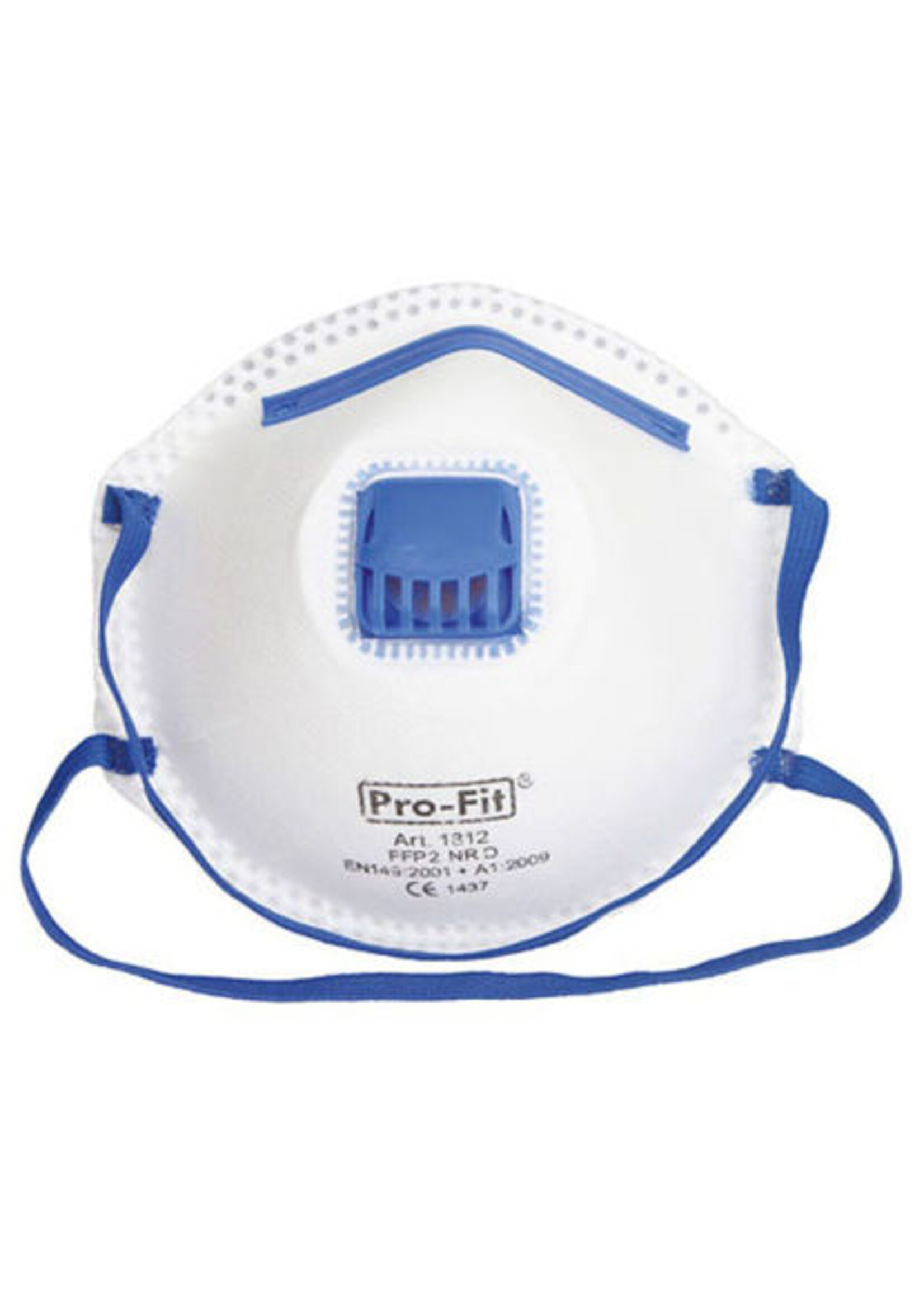 Stofmasker met ventiel, schadelijk Fijnstof FFP2  à 3st.