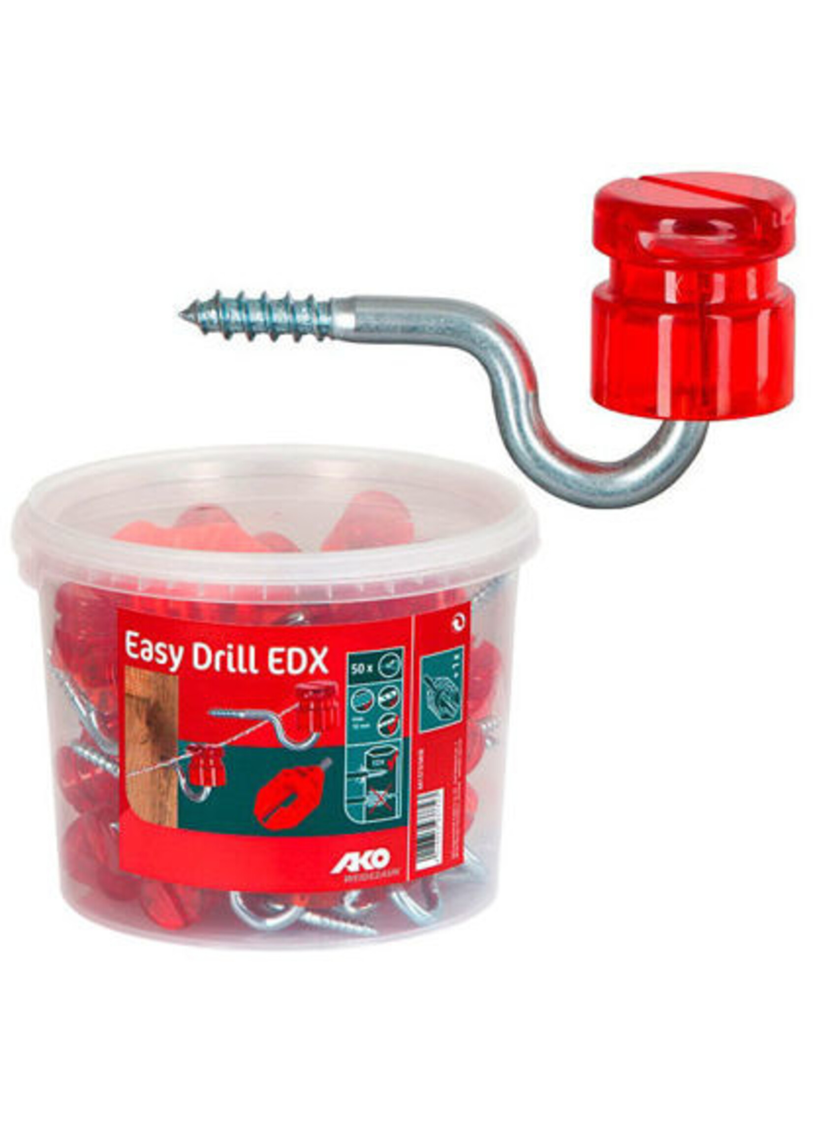 AKO Afrastering AKO Sleufisolator Premium Rood (50 stuks, emmer)