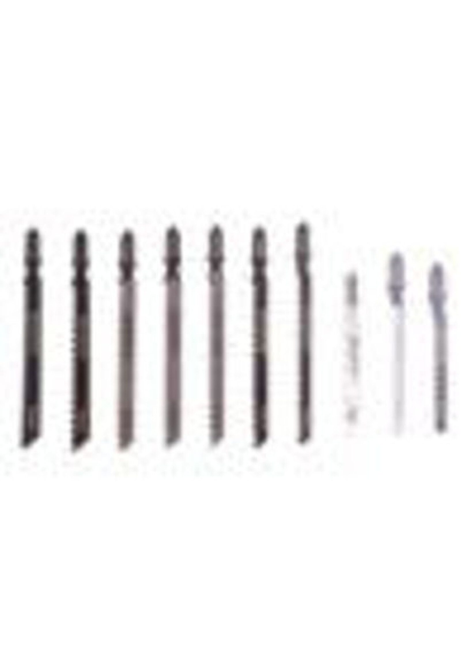 Decoupeerzaagbladen set 10-delig Profi, T-schacht