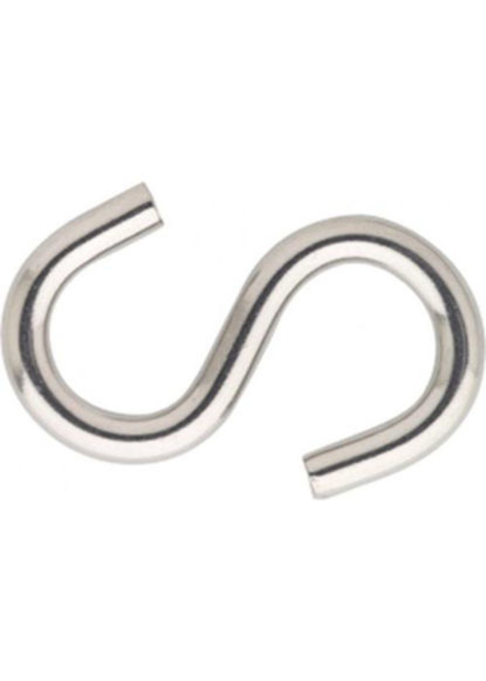 S-haak, verzinkt, 4mm (per 4 stuks gelabeld)