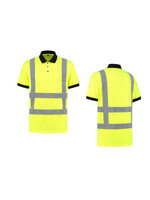 import Polo-Shirt High Visibility RWS FluoGeel mt, XS t/m 4XL.