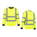 import Sweater High Visibility RWS Fluo Geel mt.  XS t/m 4XL.