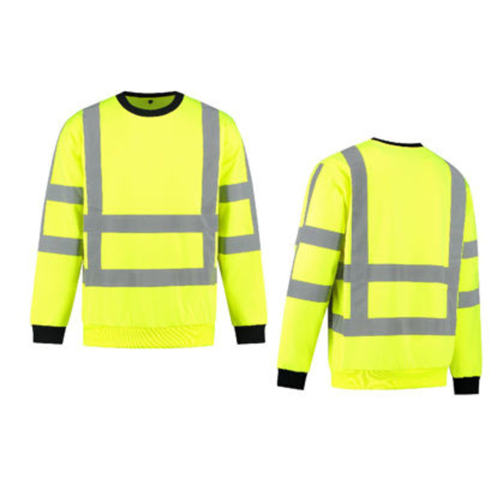 import Sweater High Visibility RWS Fluo Geel mt.  XS t/m 4XL.