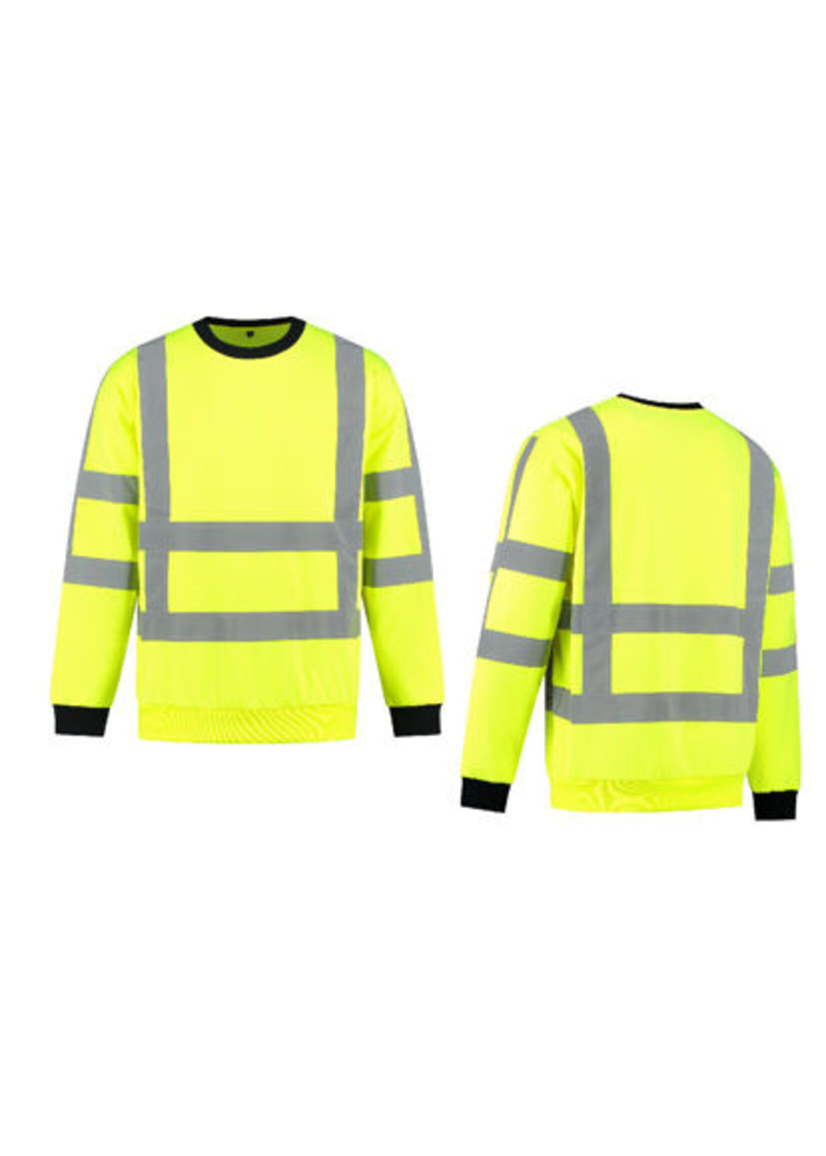 import Sweater High Visibility RWS Fluo Geel mt.  XS t/m 4XL.