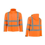 import Softshelljack High Visibility RWS FluoOranje maat XS t/m 4XL.