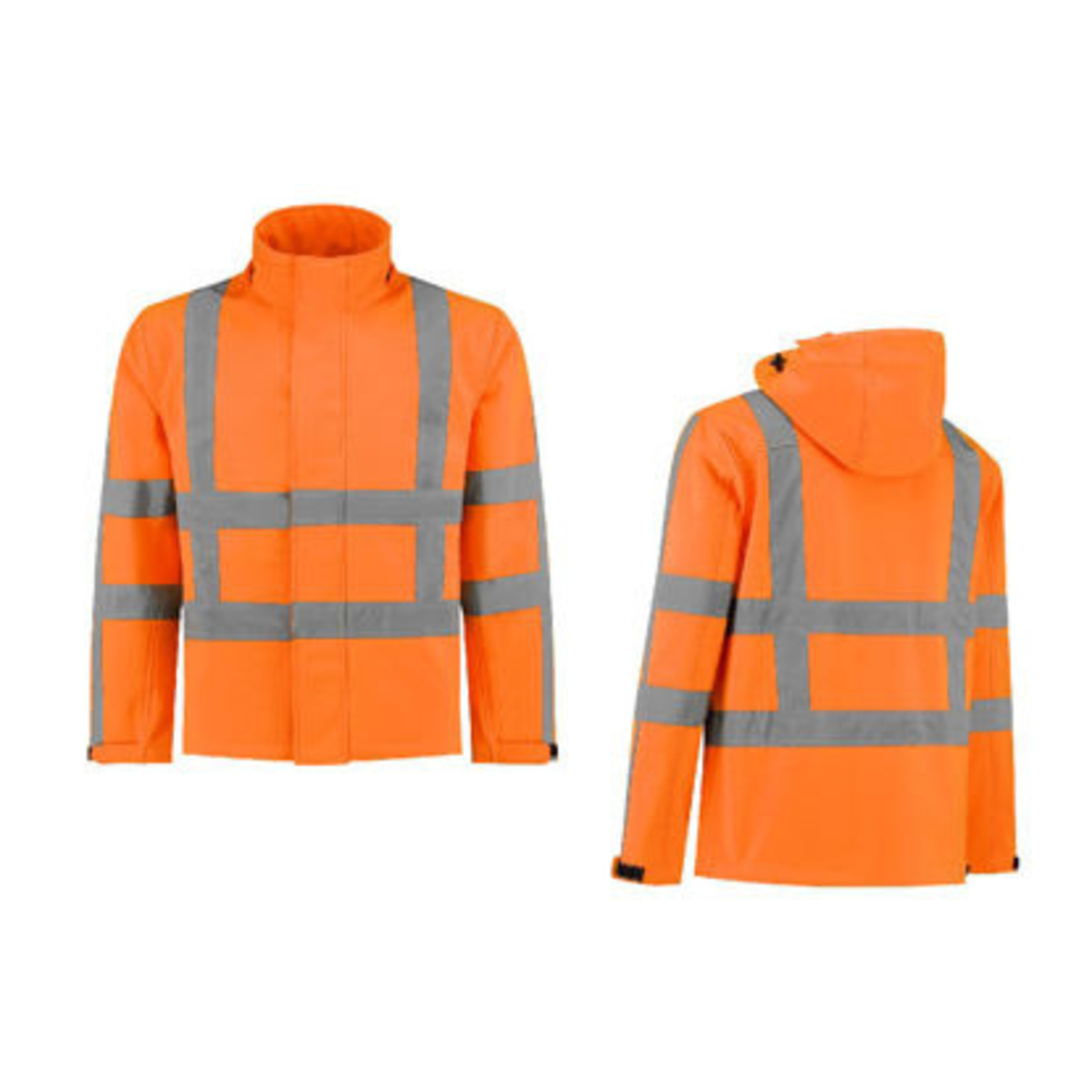 import Softshelljack High Visibility RWS FluoOranje maat XS t/m 4XL.