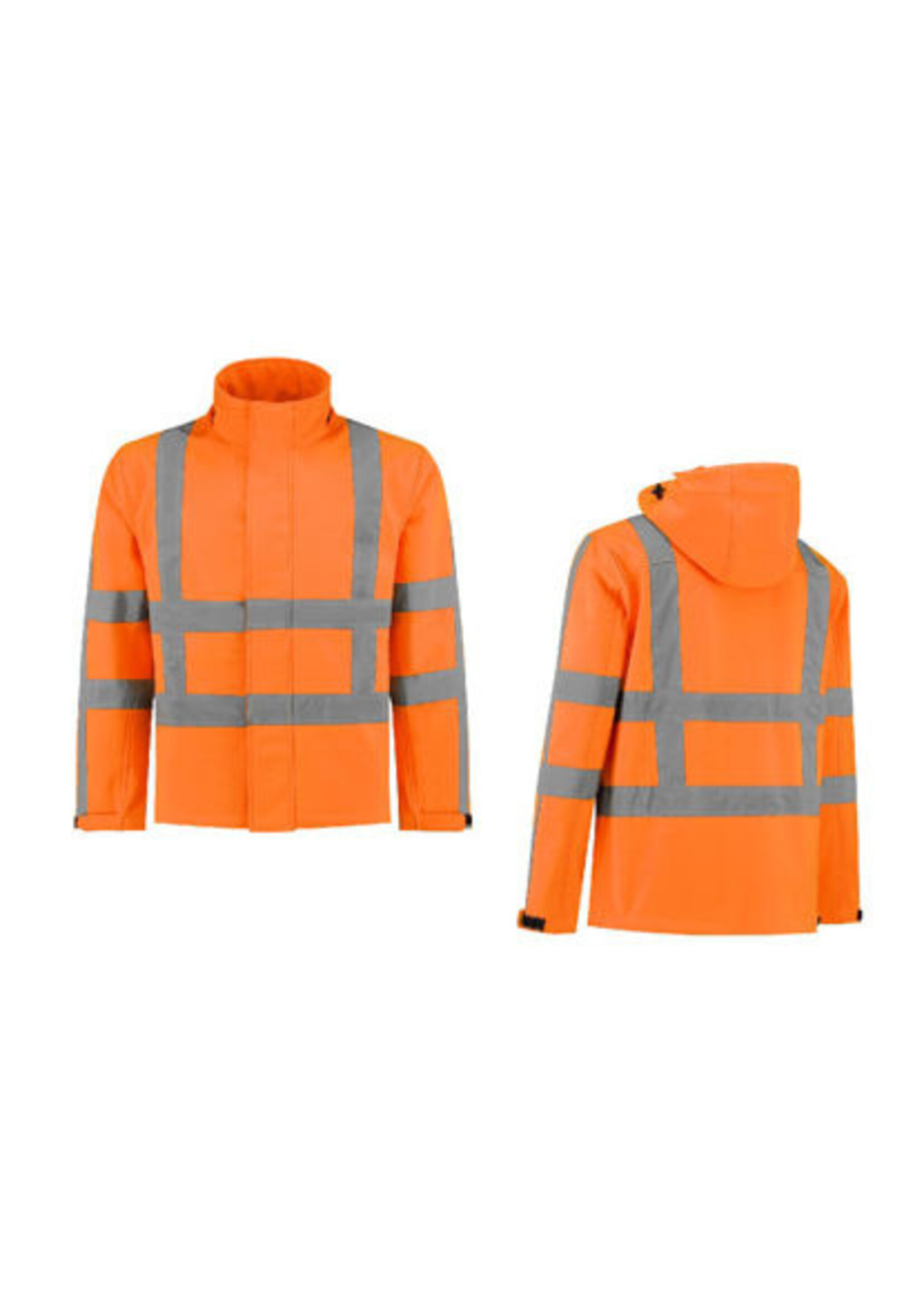 import Softshelljack High Visibility RWS FluoOranje maat XS t/m 4XL.