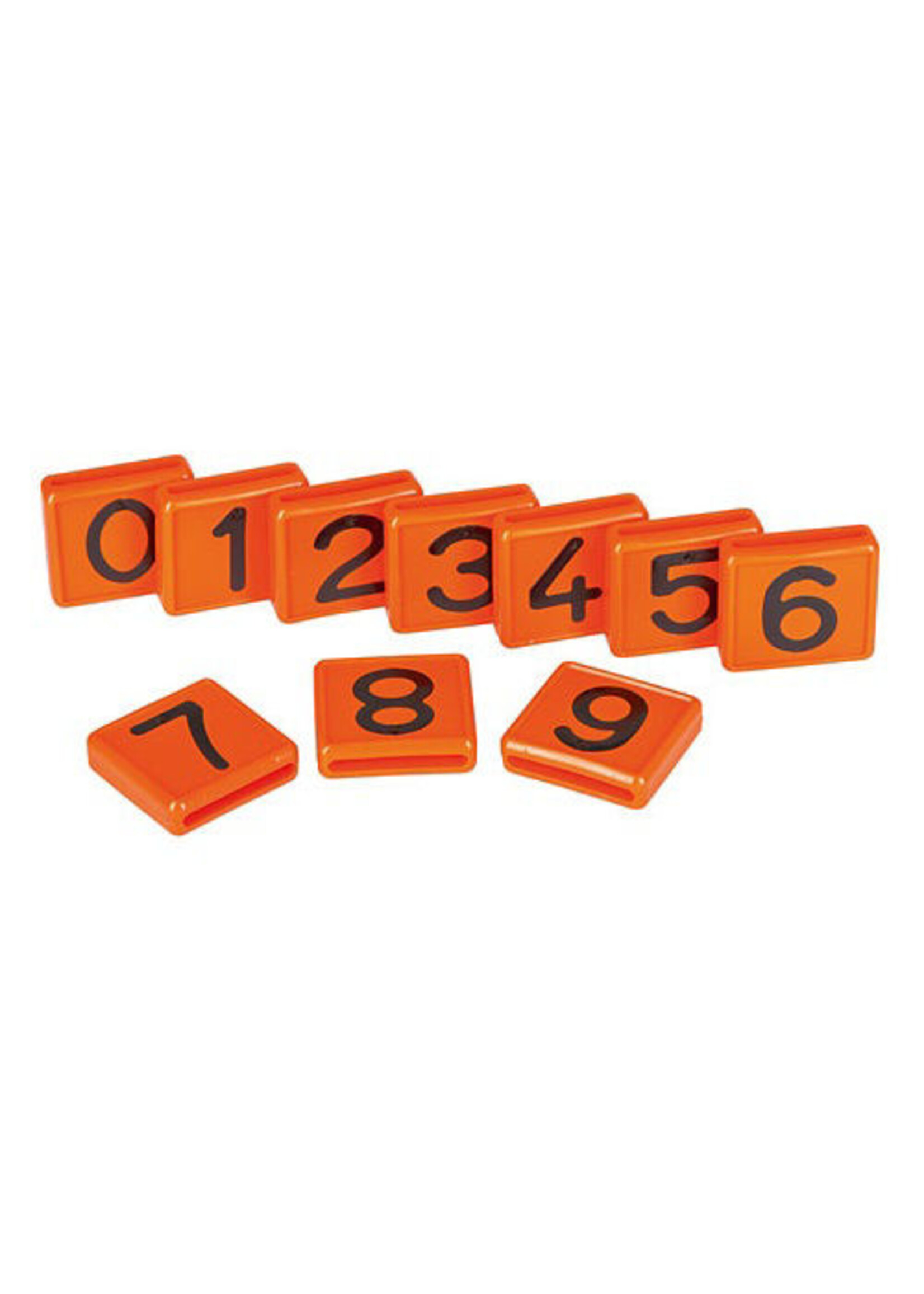 Akroh Kokernummer oranje, á 10stuk