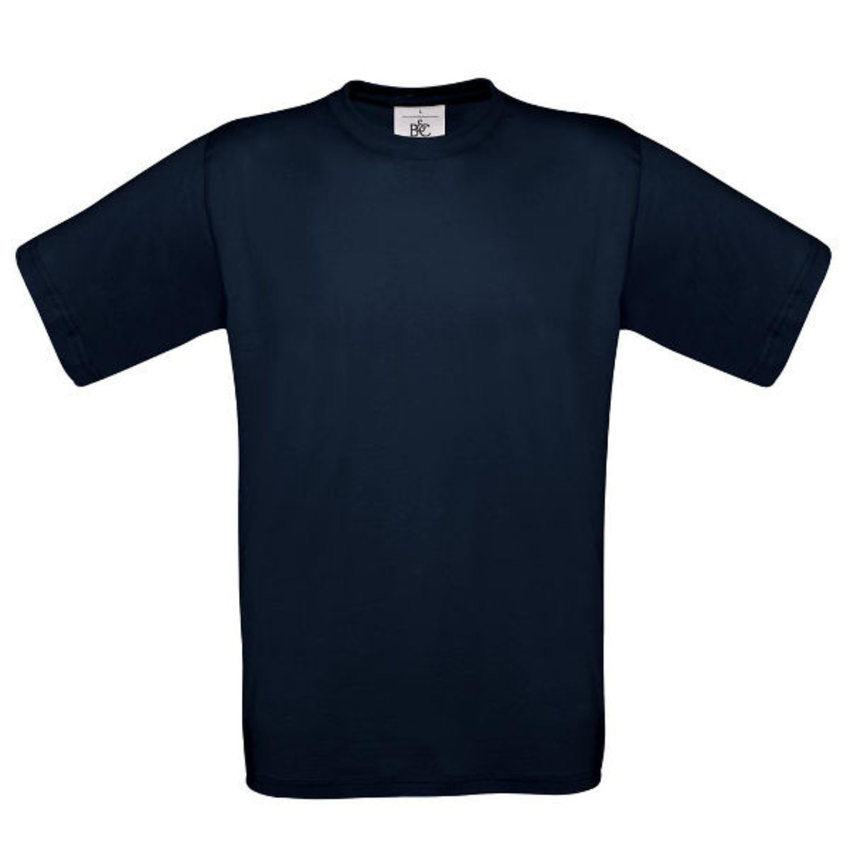 B&C T-shirt marine  ( per 5 stuks)