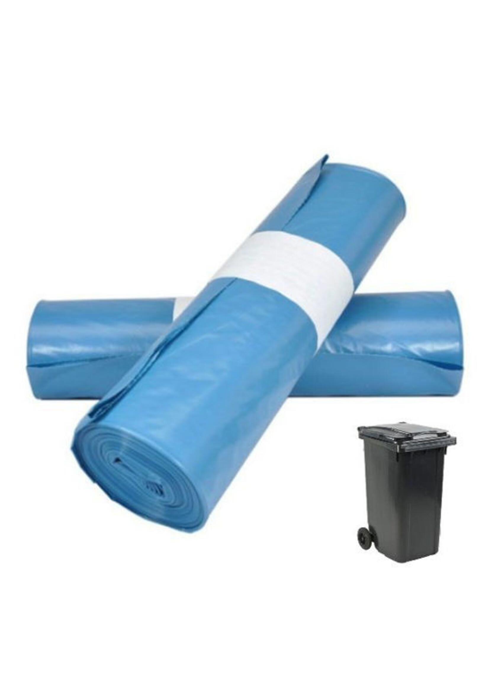 Containerzakken LDPE 65/25 x 140cm T 70 blauw -240Ltr.