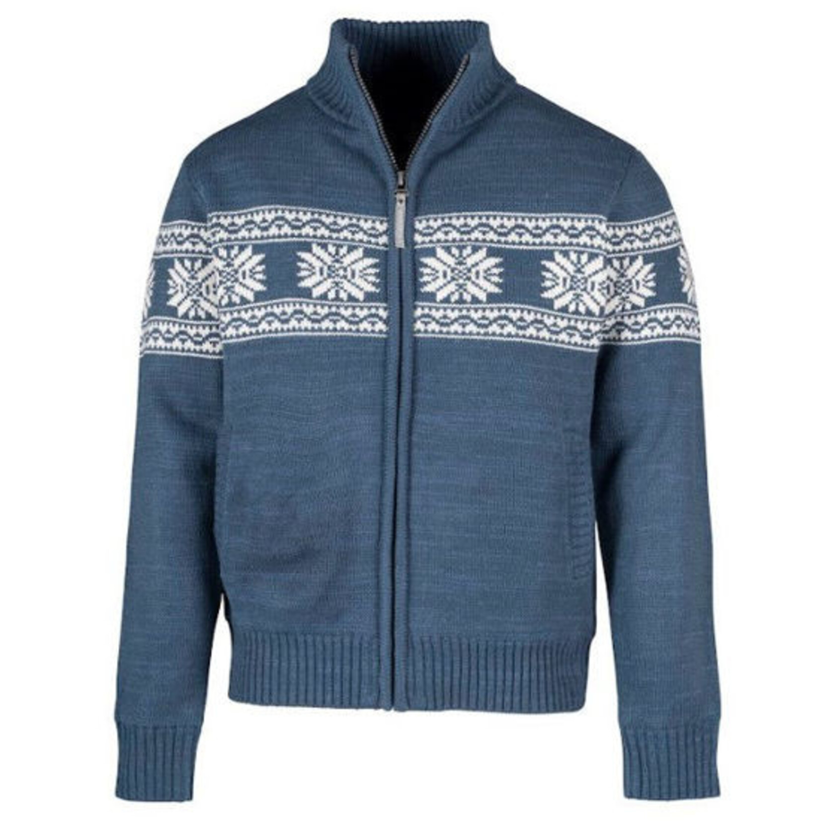 Storvik  Bjornson Wintervest, Jarno, Noors gebreid, Blauw, maat M t/m 4XL