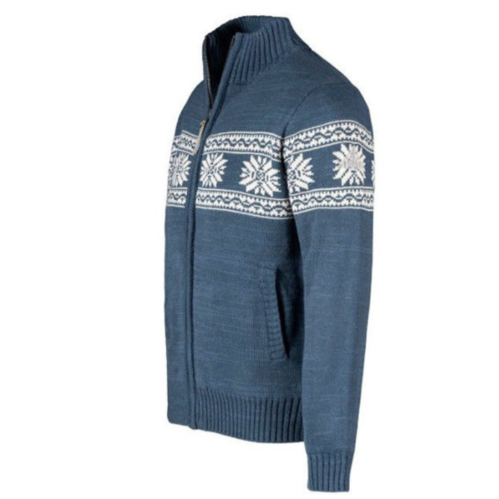 Storvik  Bjornson Wintervest, Jarno, Noors gebreid, Blauw, maat M t/m 4XL