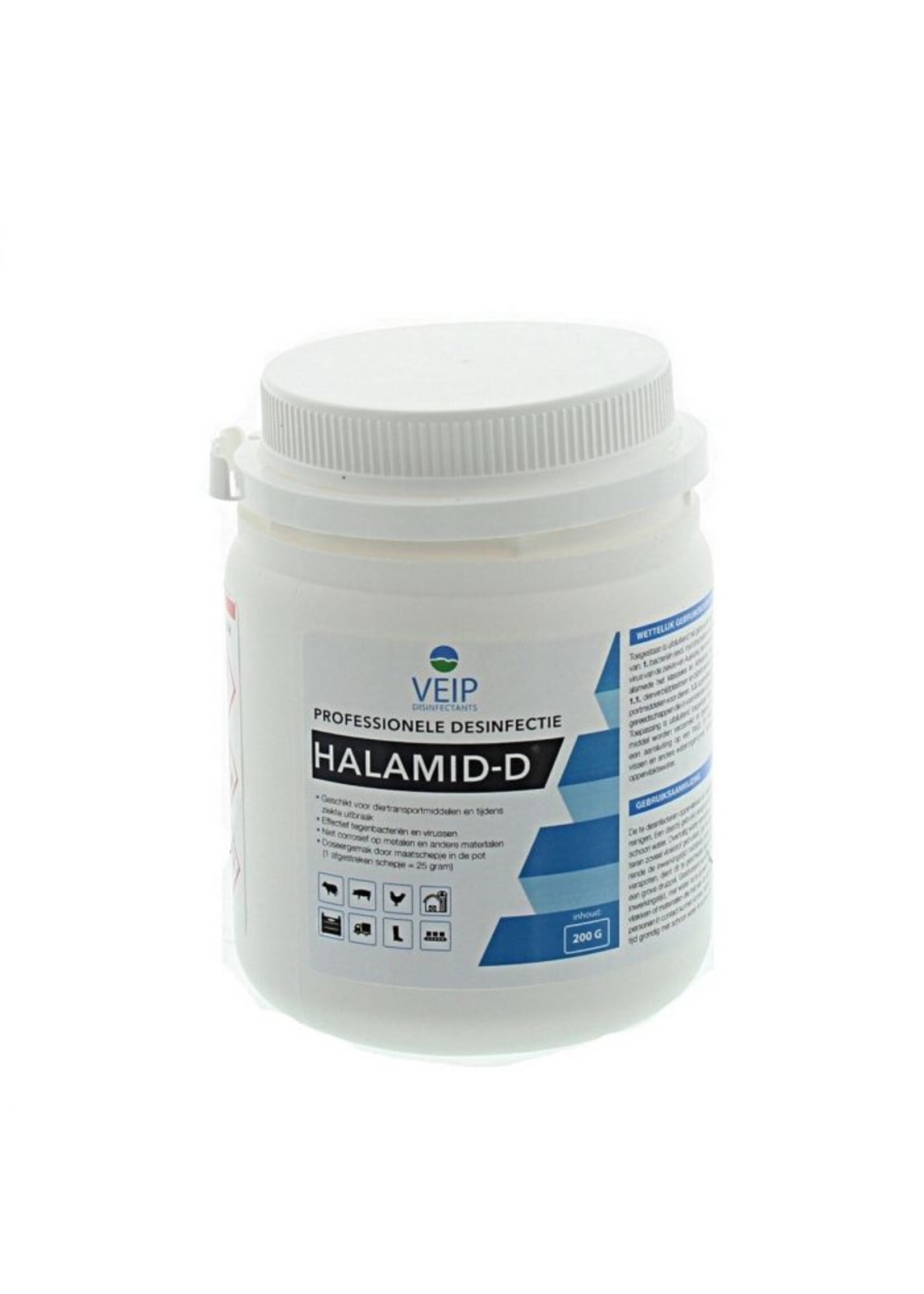 Veip Halamid, 200 gram t/m 10 Kg. Toelatingsnummer: NL 8241 N