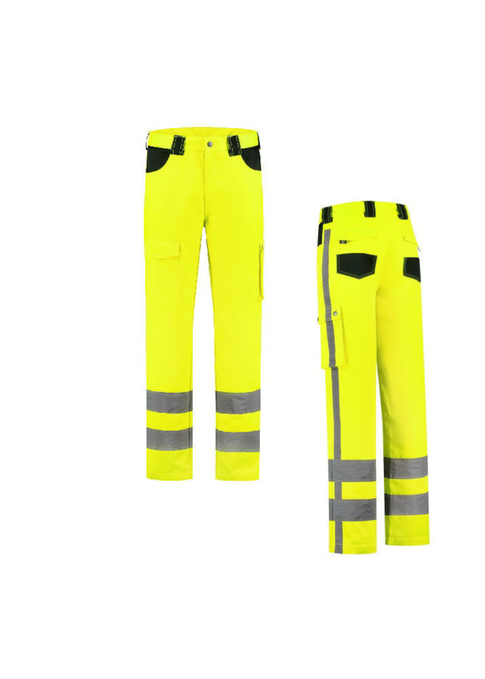import Werkbroek High Visibility RWS FluoGeel maat 44 t/m 64.