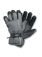 Skihandschoen grijs/zwart -mt. M t/m XXL.