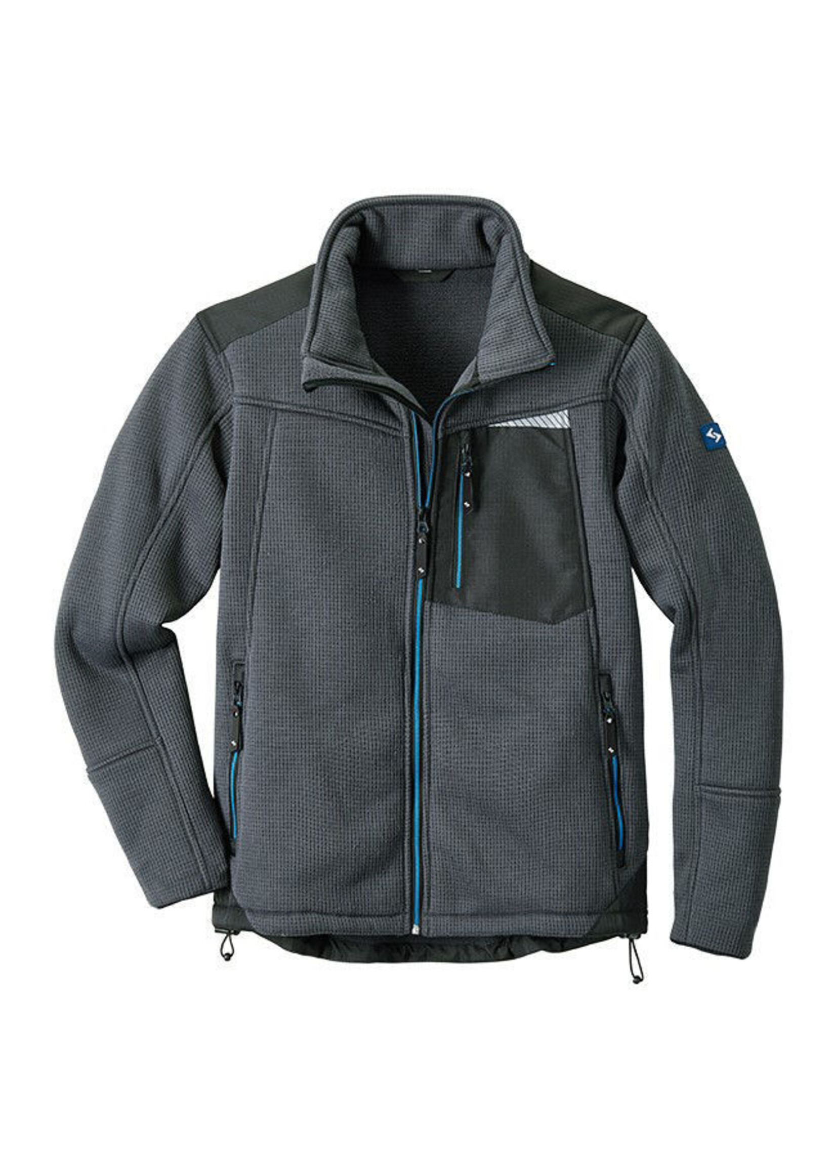 Work4U werkvest gebreid, antraciet -mt. S t/m 3XL.