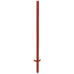 AKO AKO Hoekstaal-paal rood gelakt 2mm, 115cm (10 stuks)