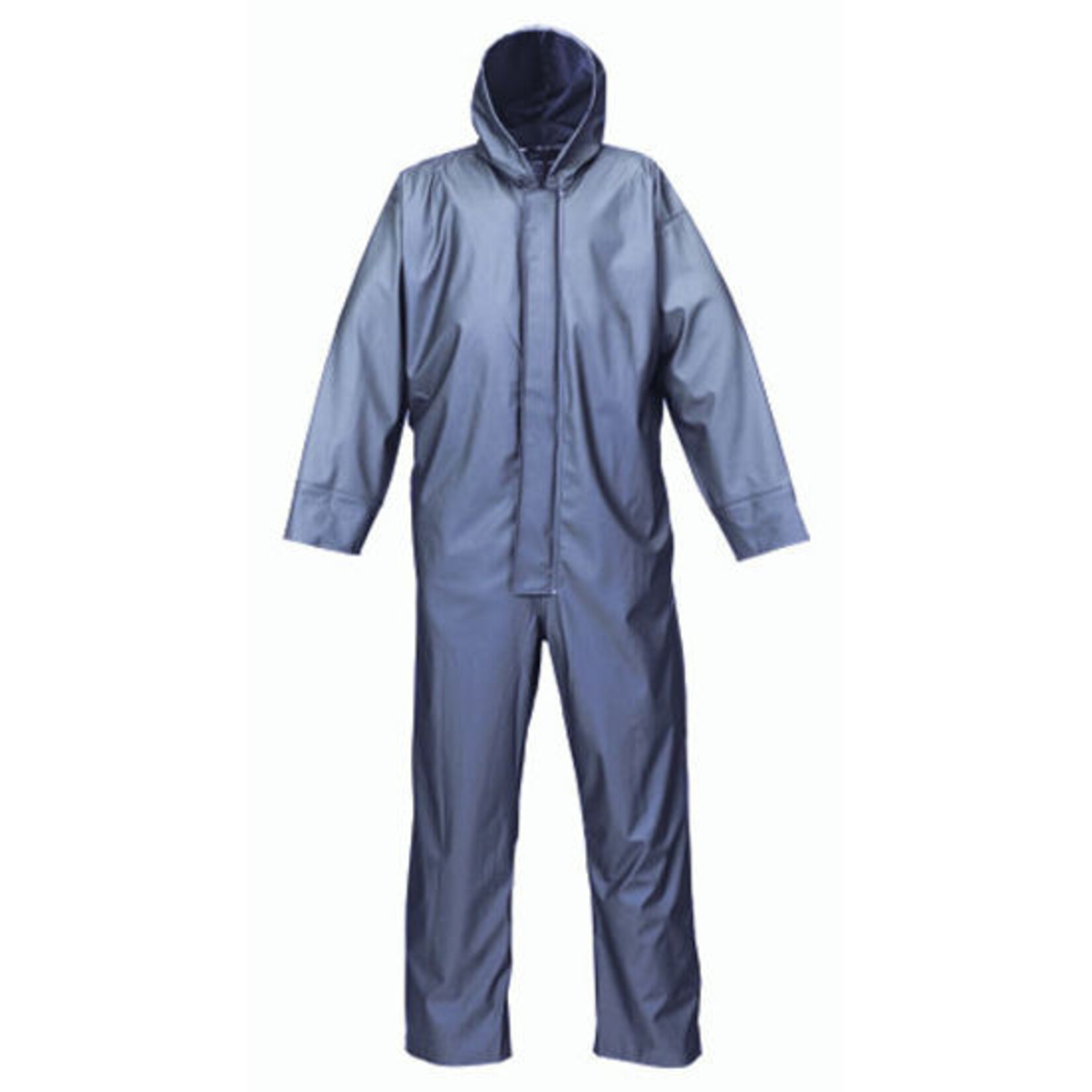 Storvik Stretch regenoverall Blauw / Groen/ zwart. mt. M t/m 3XL.