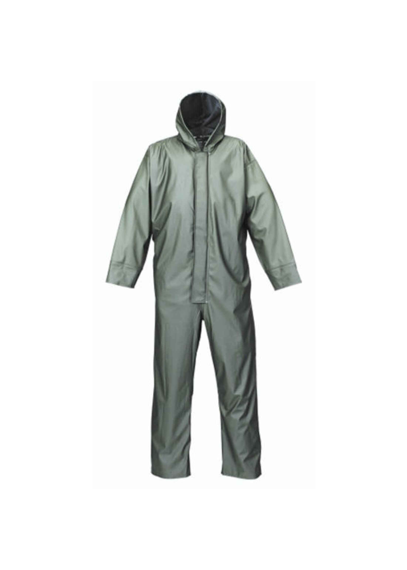 Storvik Stretch regenoverall Blauw / Groen/ zwart. mt. M t/m 3XL.