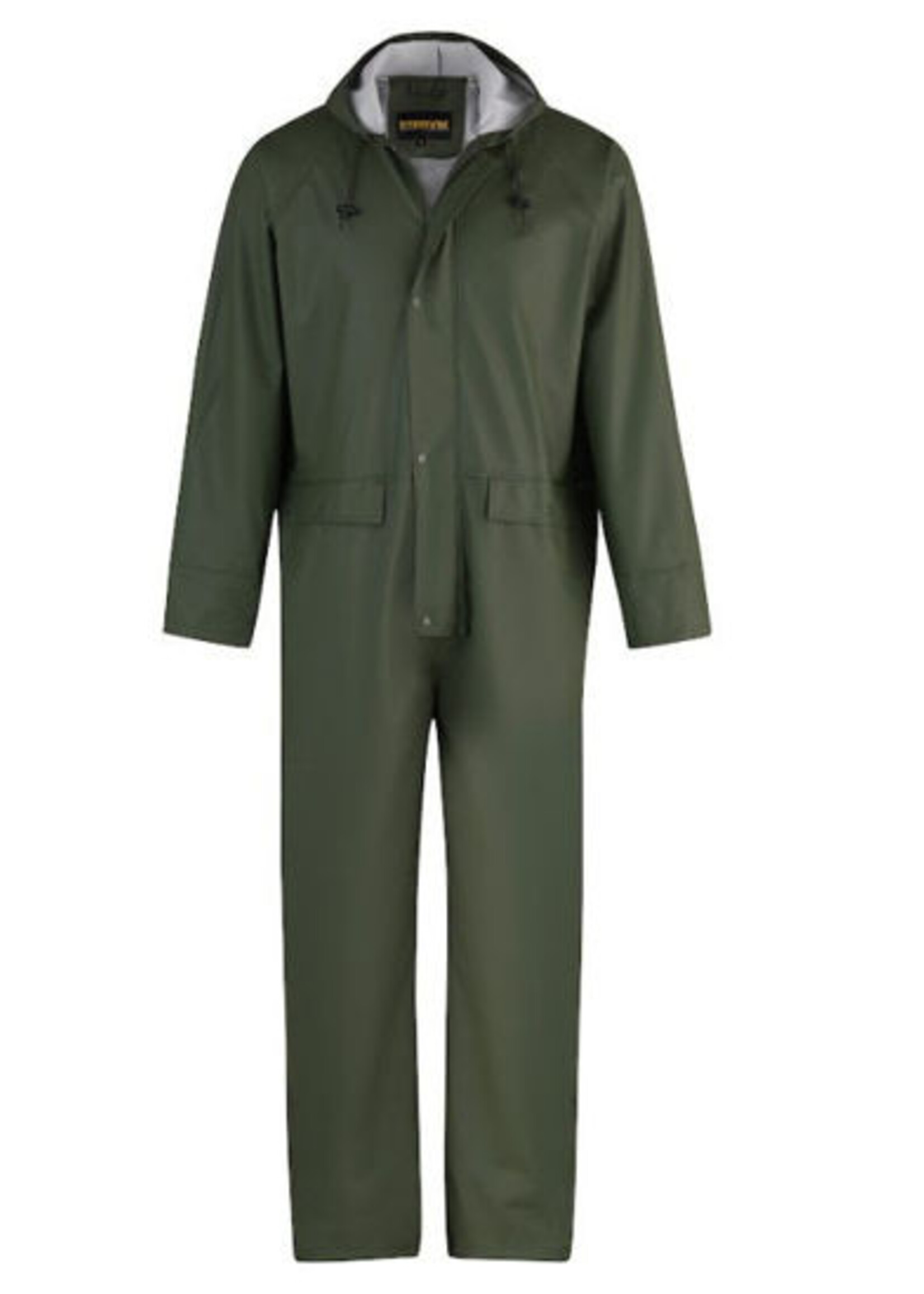 Storvik Stretch regenoverall Blauw / Groen/ zwart. mt. M t/m 3XL.