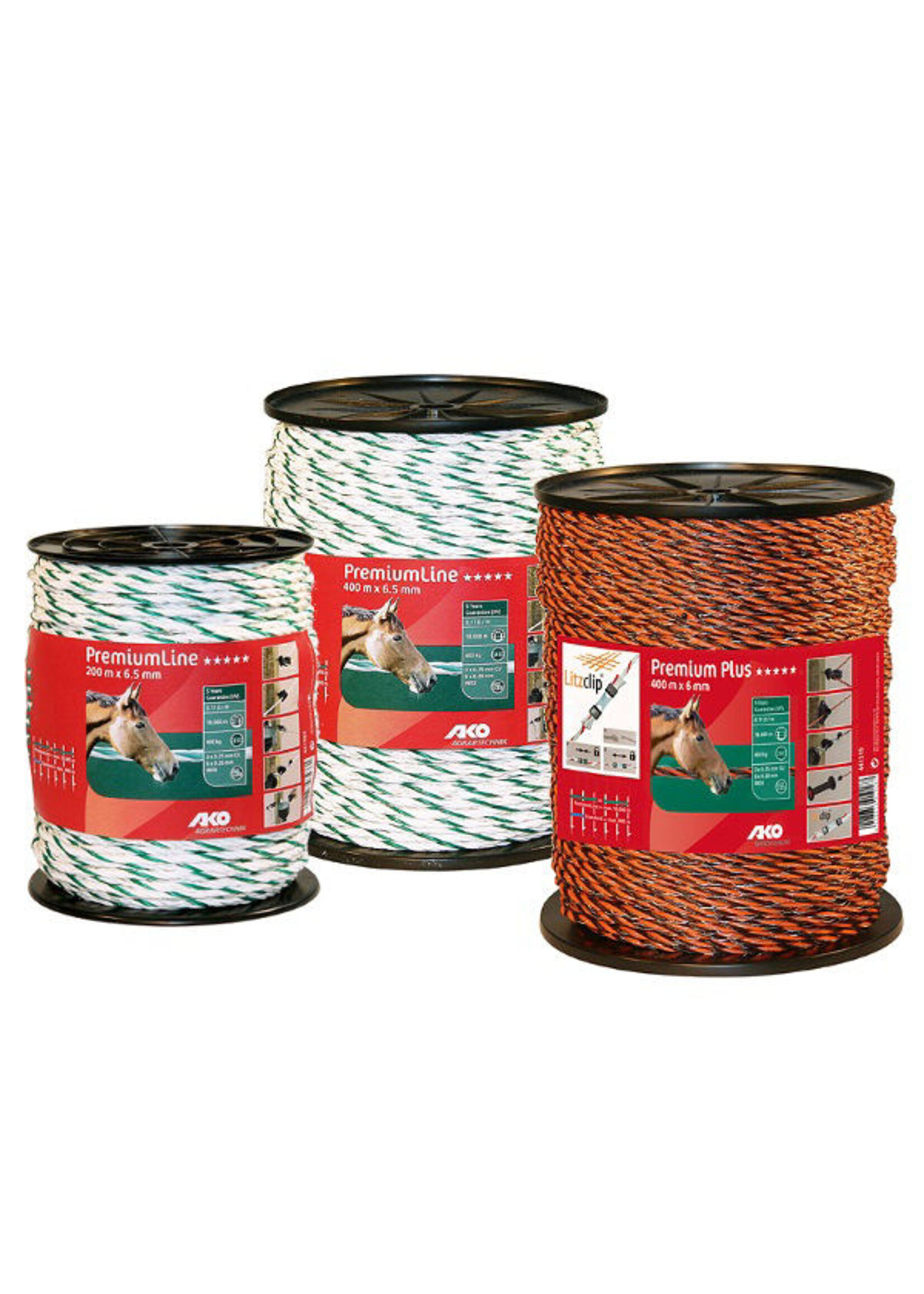 AKO Afrastering AKO PremiumLine schrikkoord 6.5mm