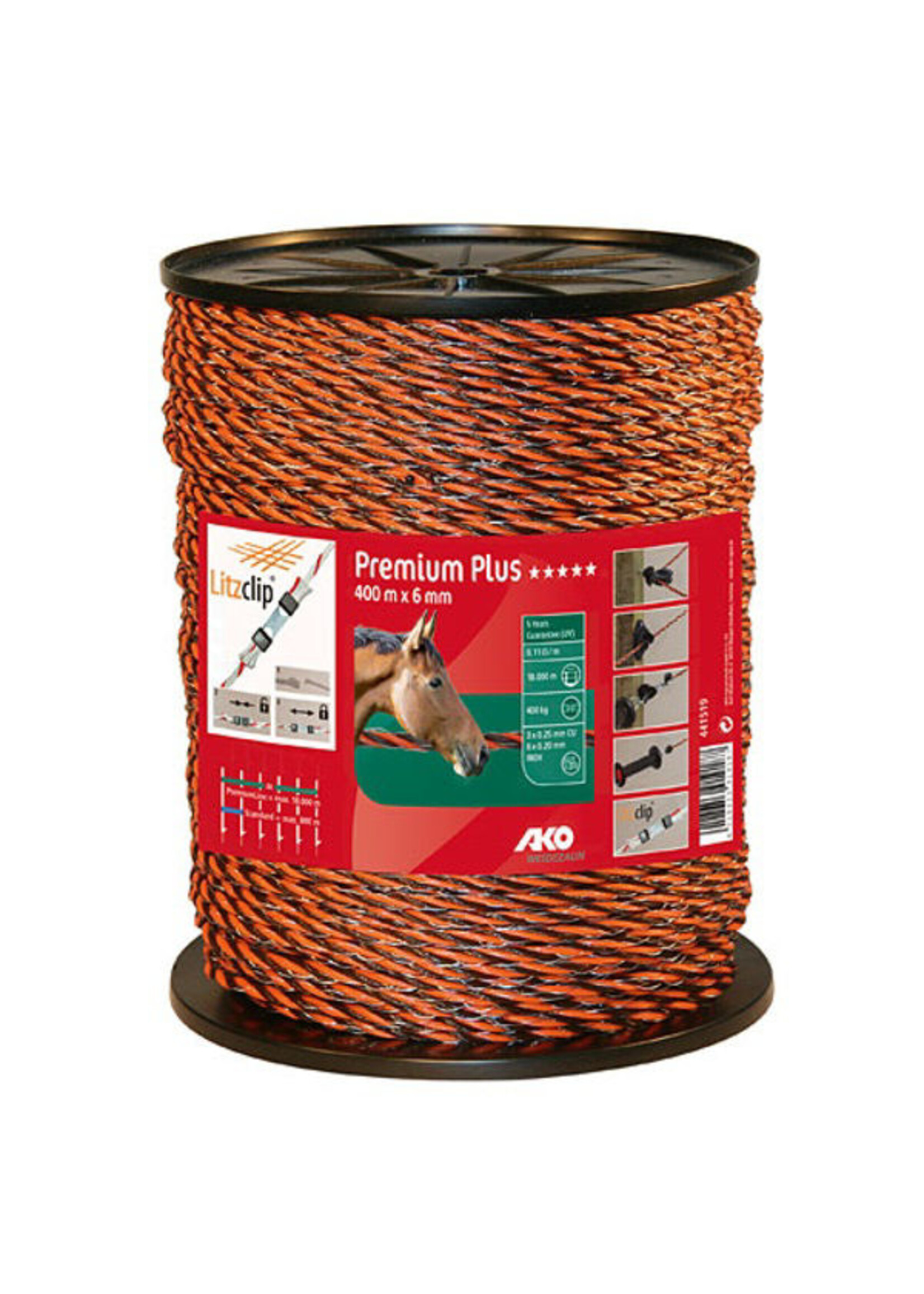 AKO Afrastering AKO PremiumLine schrikkoord 6.5mm