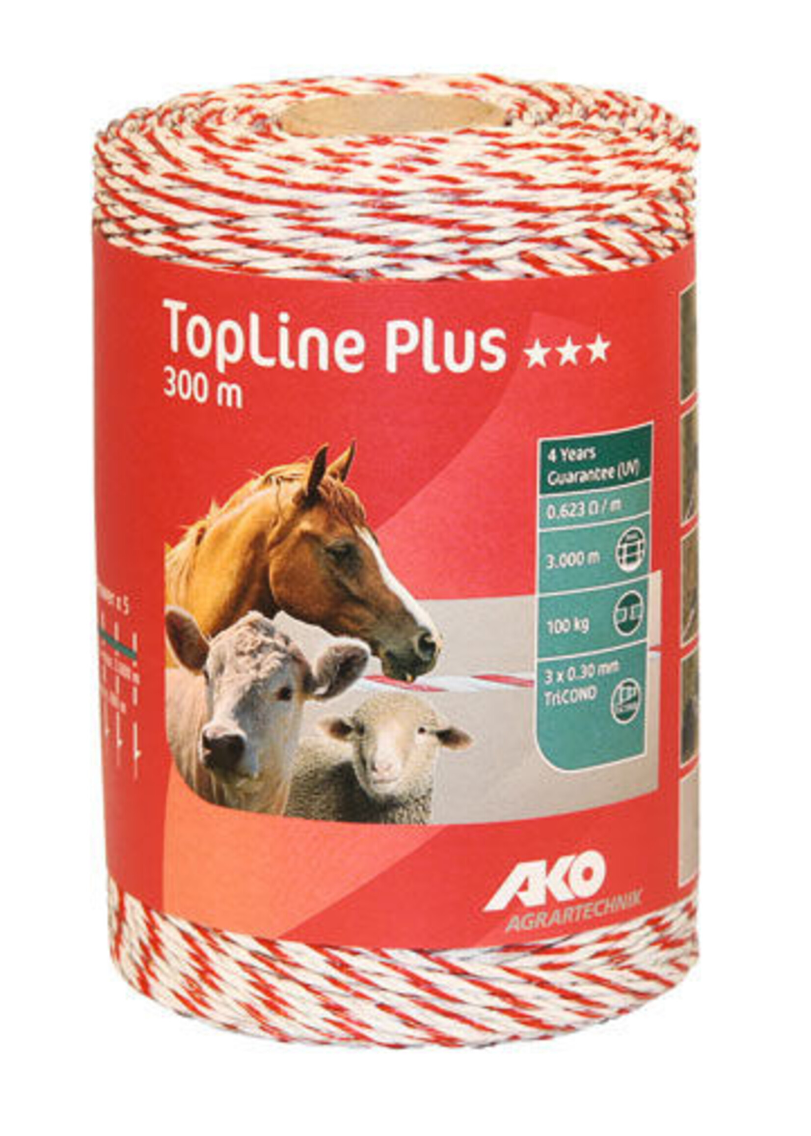 AKO Afrastering AKO TopLine Plus schrikdraad TriCOND 0.30mm