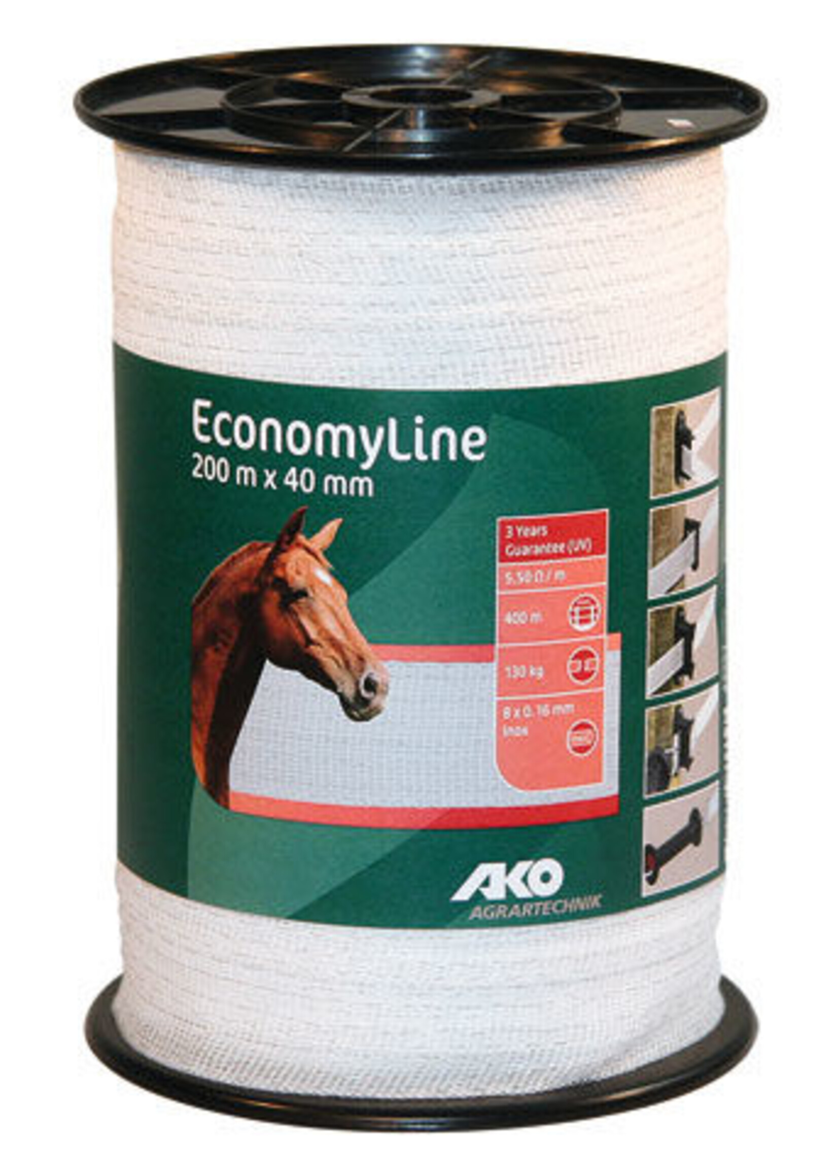 AKO Afrastering AKO EconomyLine schriklint RVS 0.16mm - 10 t/m 40 mm 200m.