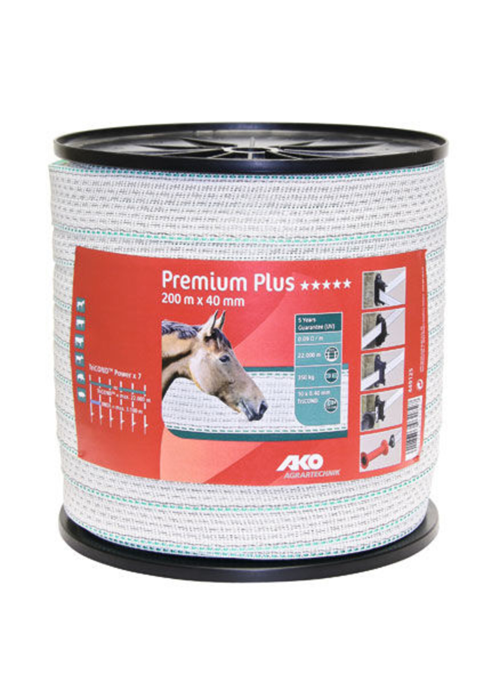 AKO Afrastering AKO Premium Plus schriklint 20 t/m 40mm, 200m.