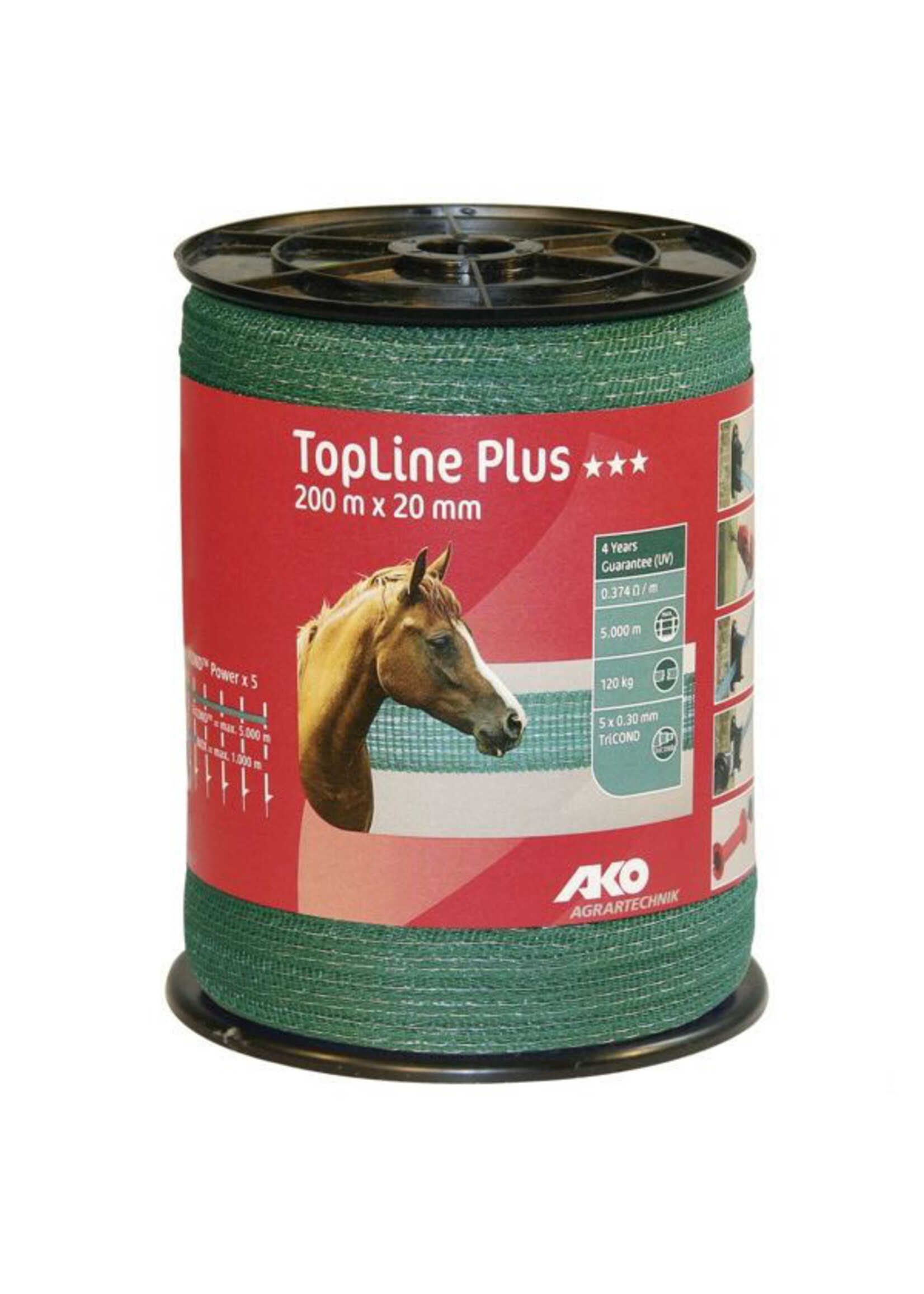 AKO Afrastering AKO TopLine Plus schriklint gekleurd 10 t/m 40mm -200m.