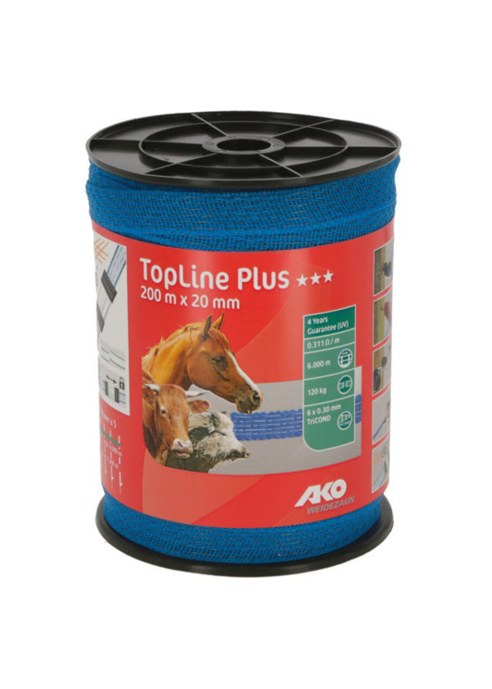 AKO Afrastering AKO TopLine Plus schriklint gekleurd 10 t/m 40mm -200m.
