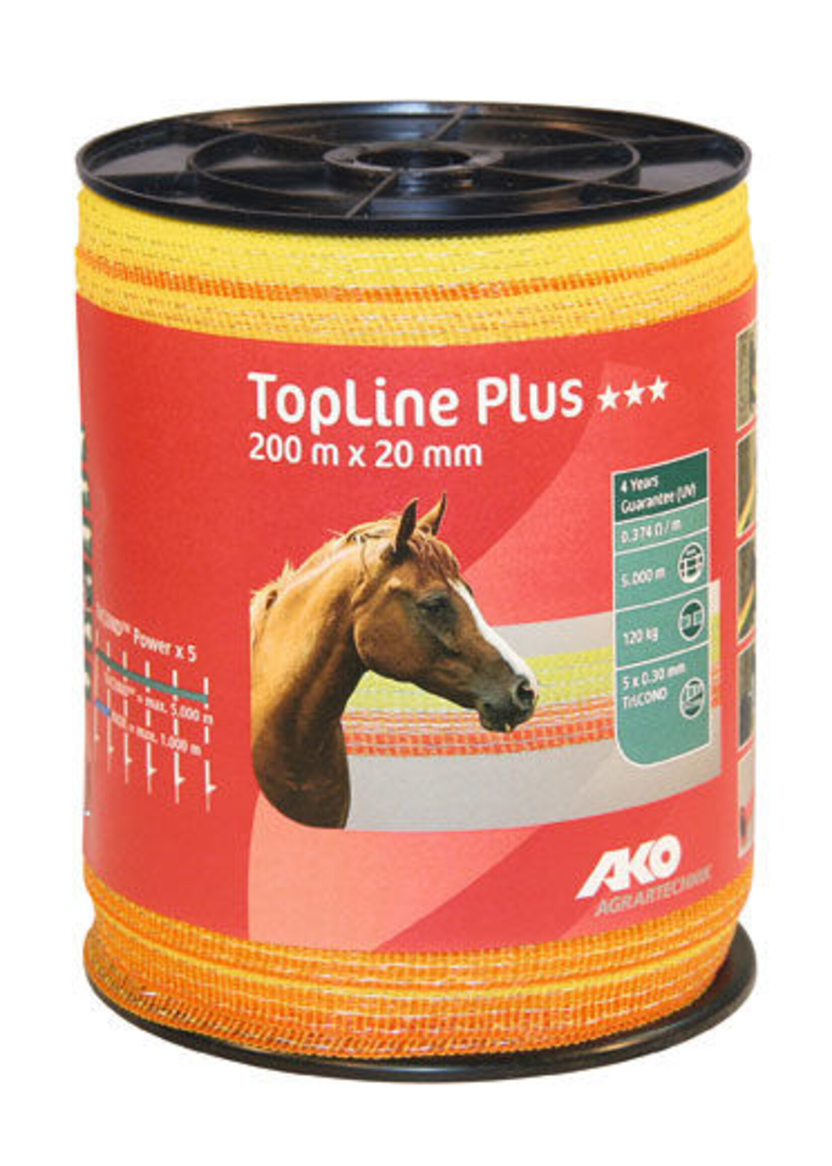 AKO Afrastering AKO TopLine Plus schriklint gekleurd 10 t/m 40mm -200m.