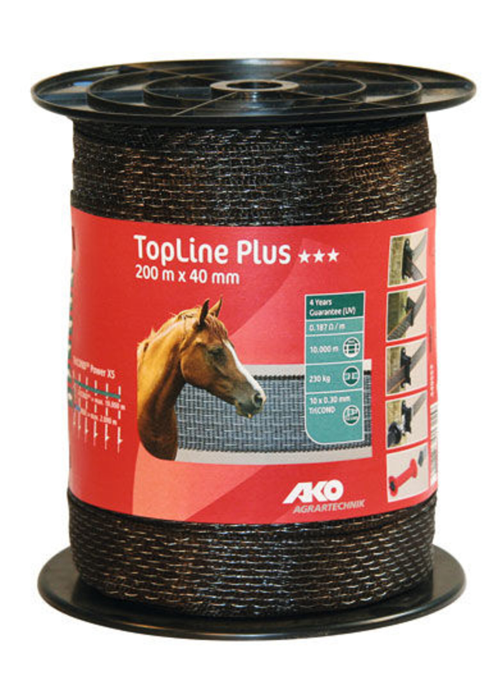 AKO Afrastering AKO TopLine Plus schriklint gekleurd 10 t/m 40mm -200m.