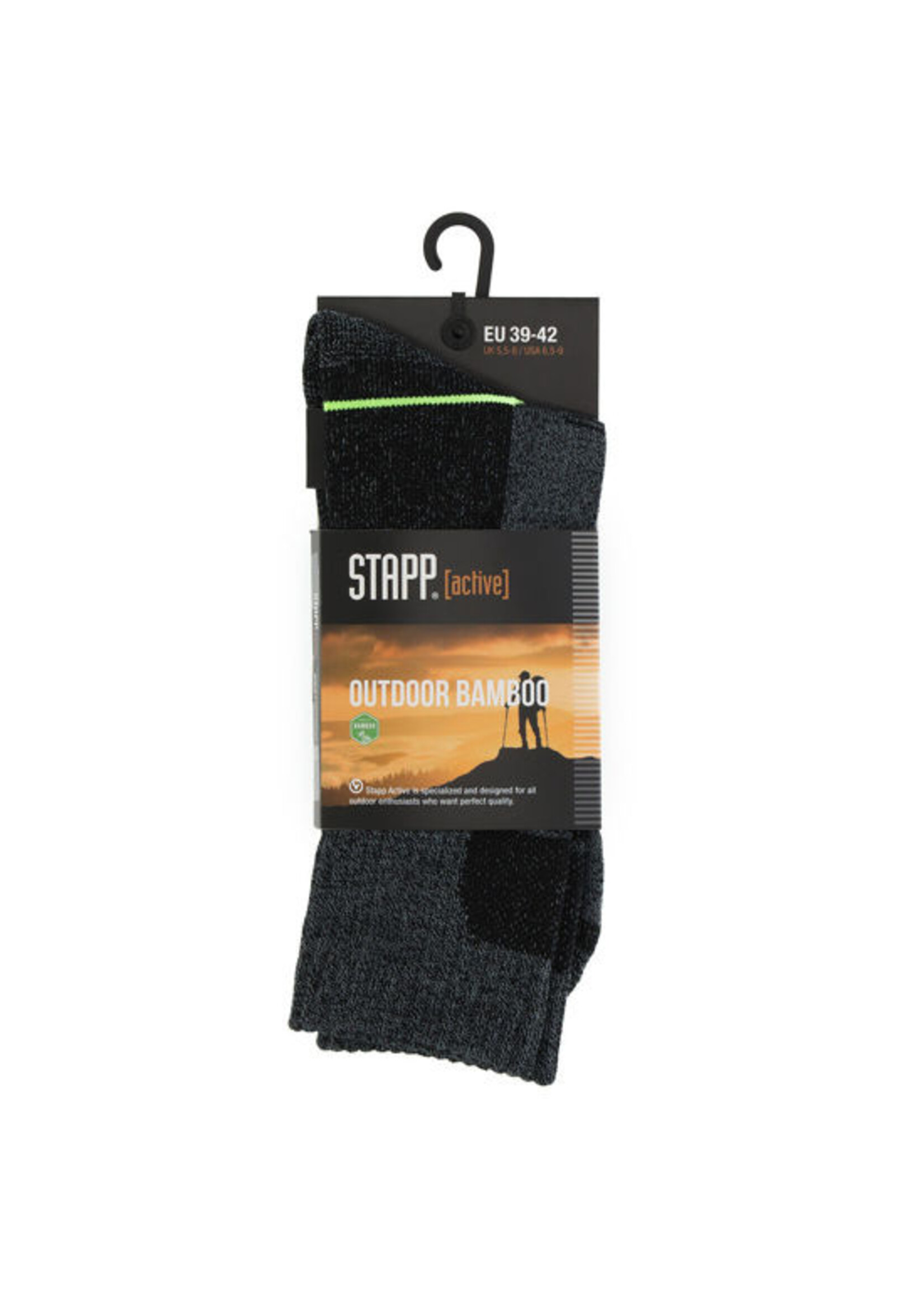 Stapp Sok Stapp Active Outdoor Bamboo, Grijs