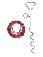 Kerbl Aanlegspiraal 8mm x 40cm met looplijn, 5mm x 6m