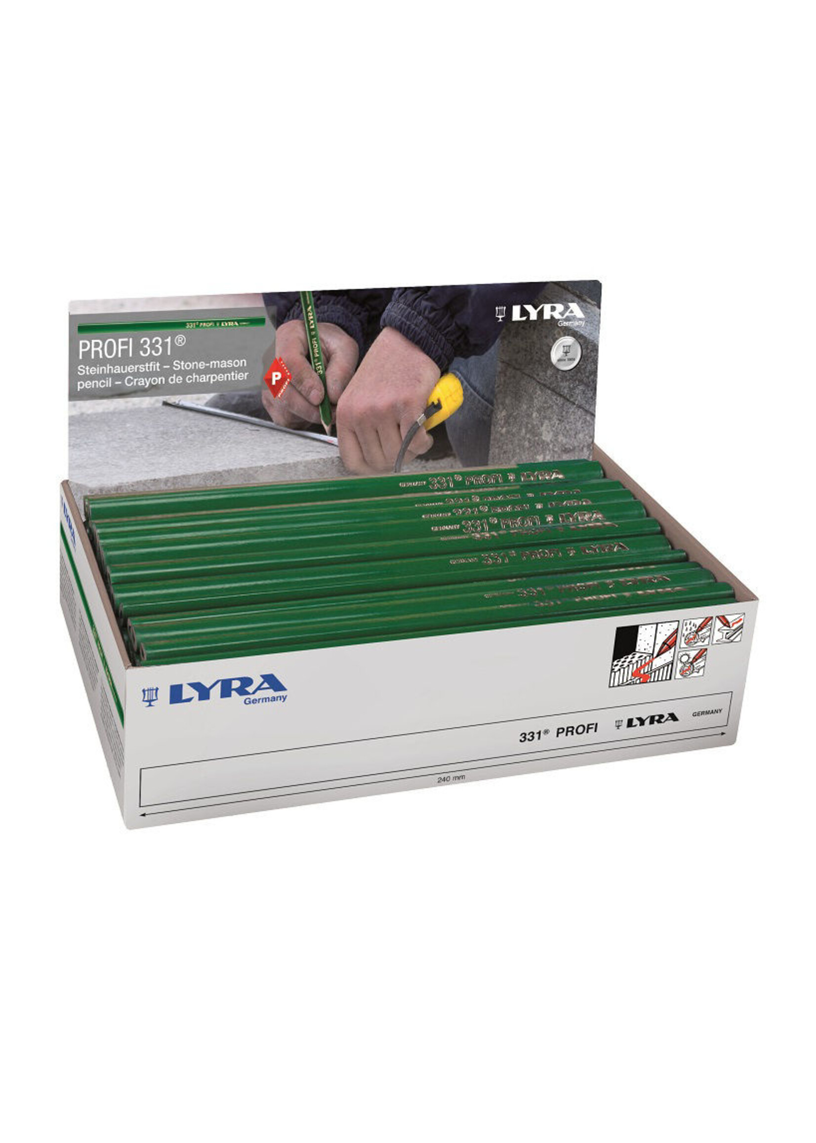 Lyra Timmermanspotlood ROOD / GROEN Lyra 24cm
