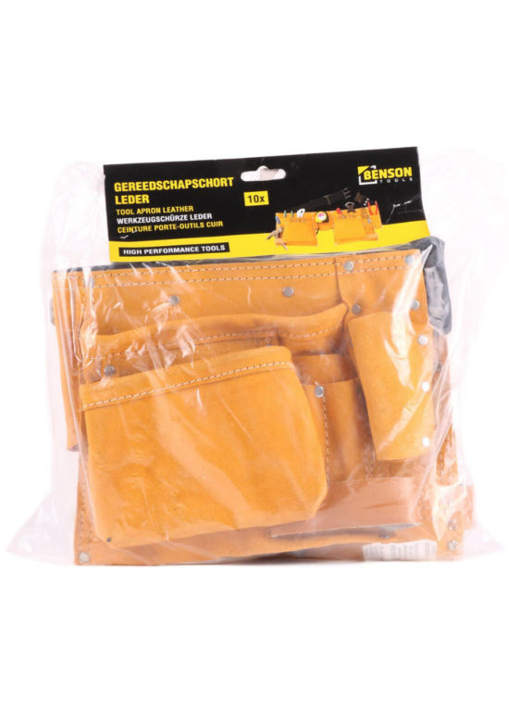 Benson Garden Spijkerschort/ gereedschapschort leer, 10 zakken