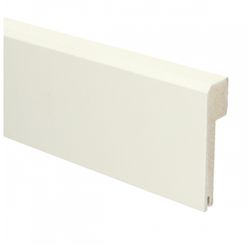 MDF Renovatieplint Klassiek 85x22 RAL 9010+uitsp.