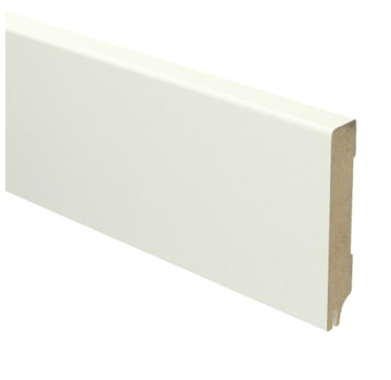 Sfeer Plinten MDF Moderne plint 90x15 RAL 9010 + uitsparing